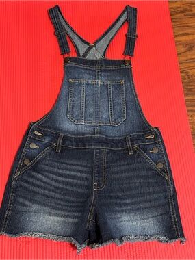 NOBO Dark Blue Denim Short Overalls